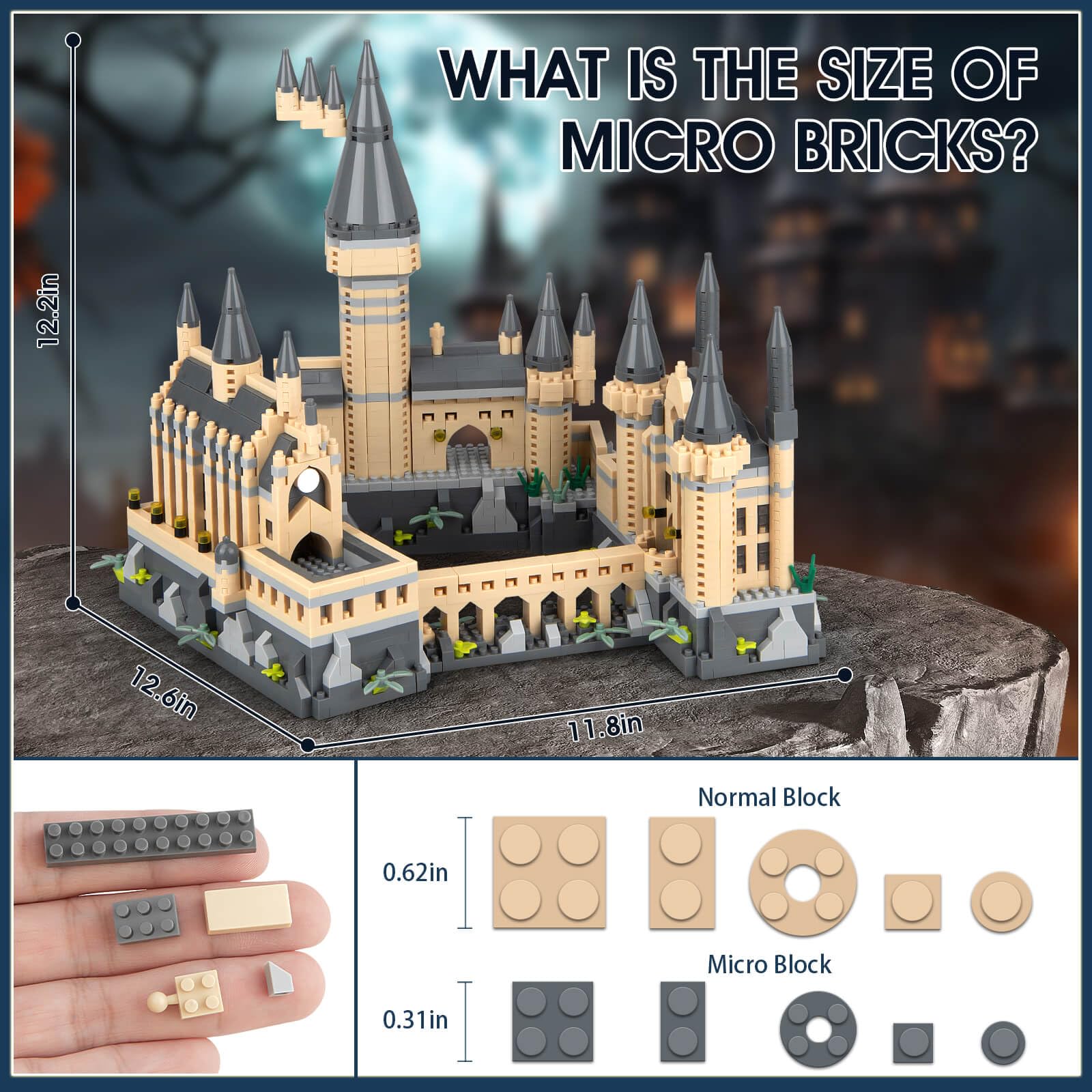 Set de Construcción Castillo Mágico Vziimo, Kit de Micro - Imagen 3