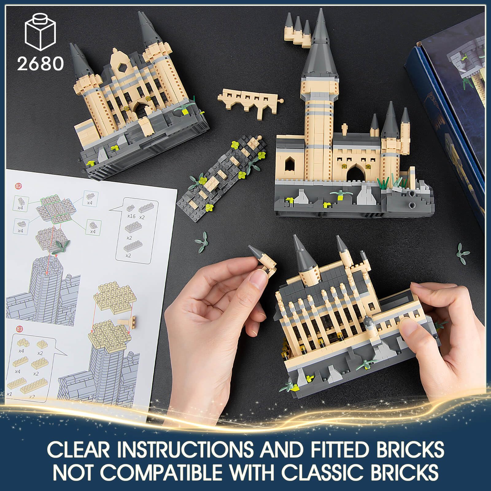 Set de Construcción Castillo Mágico Vziimo, Kit de Micro - Imagen 5