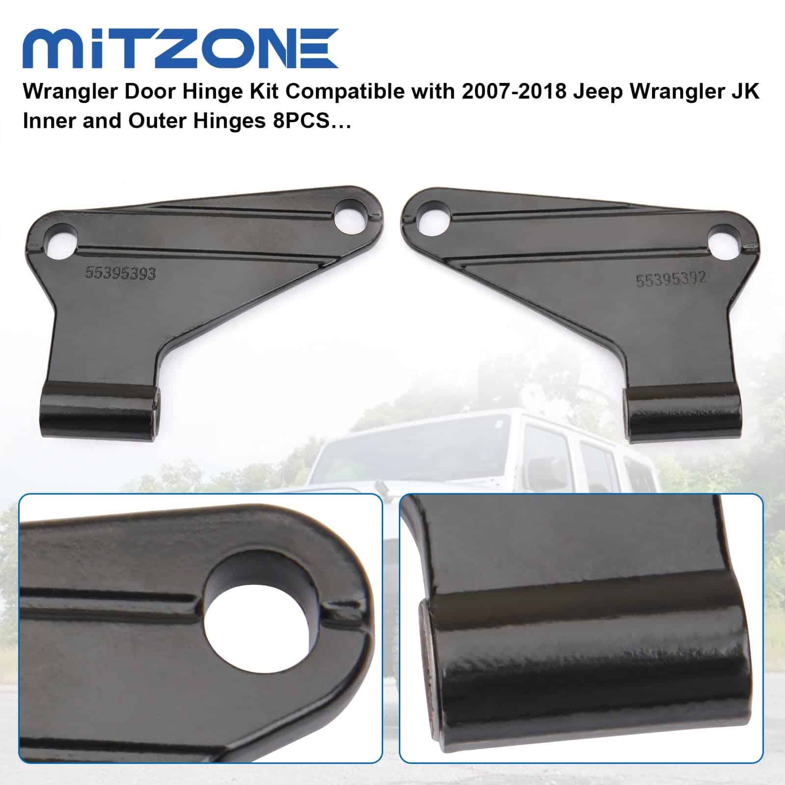 Kit de Bisagra de Puerta MITZONE Compatible con Jeep - Imagen 5