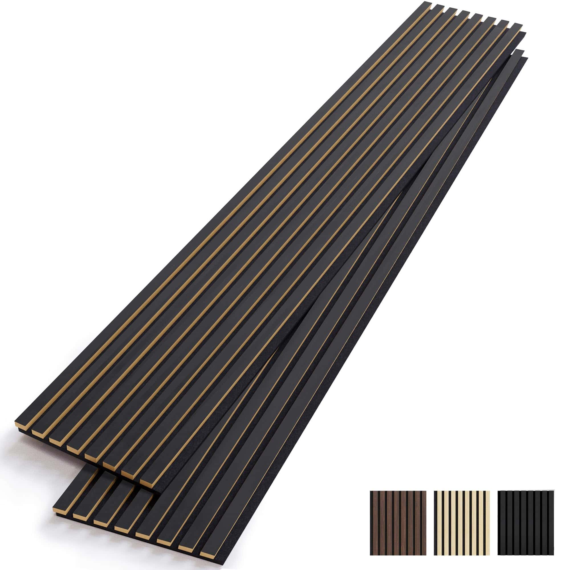 Panel de Pared de Lamas de Madera Evenreach, 2 Paquetes