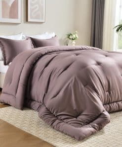 Juego de Edredón Cosmoluxe Matte Satin Silky King Dusty