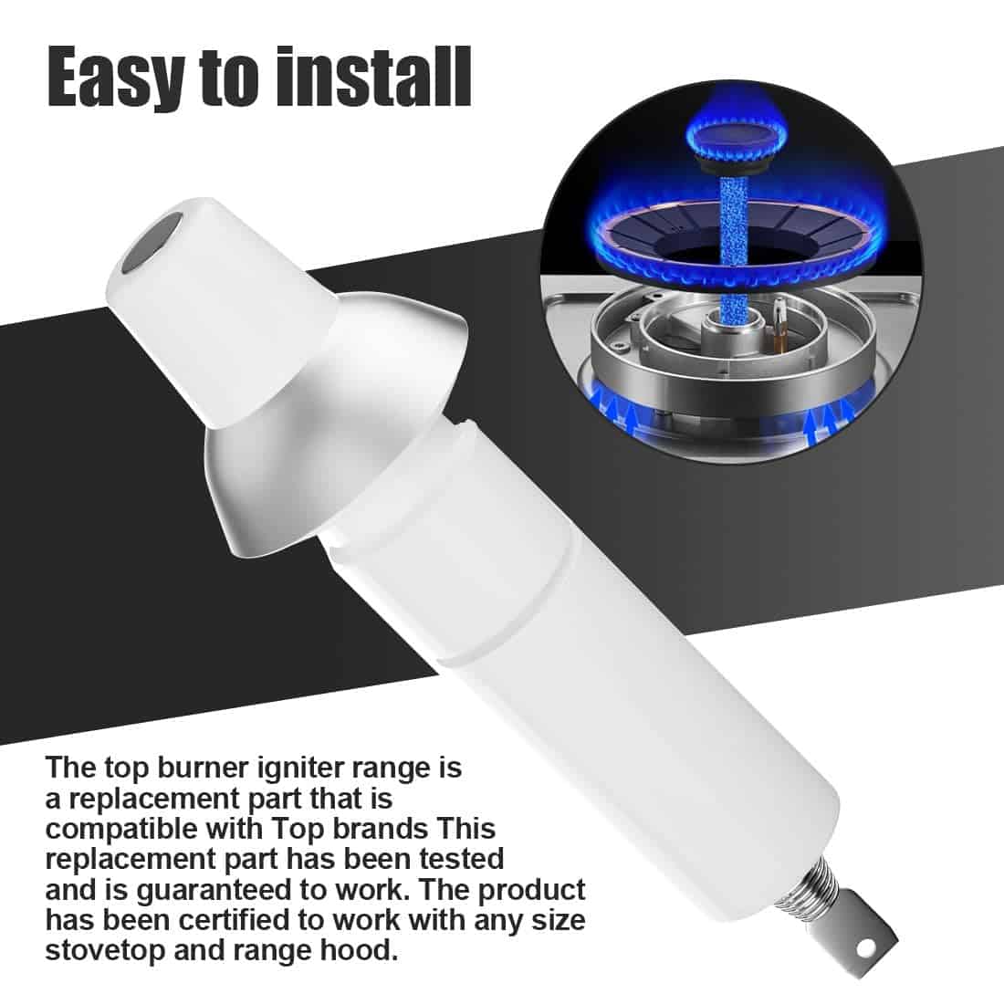 Ignitor de encendido de quemador superior 189324 ultra - Imagen 8