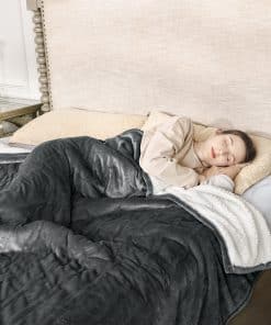 Manta Eléctrica Sunvivi Tamaño King, Control Dual, Garantía