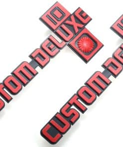 Emblema de Guardabarros Personalizado Deluxe 10 -Rojo