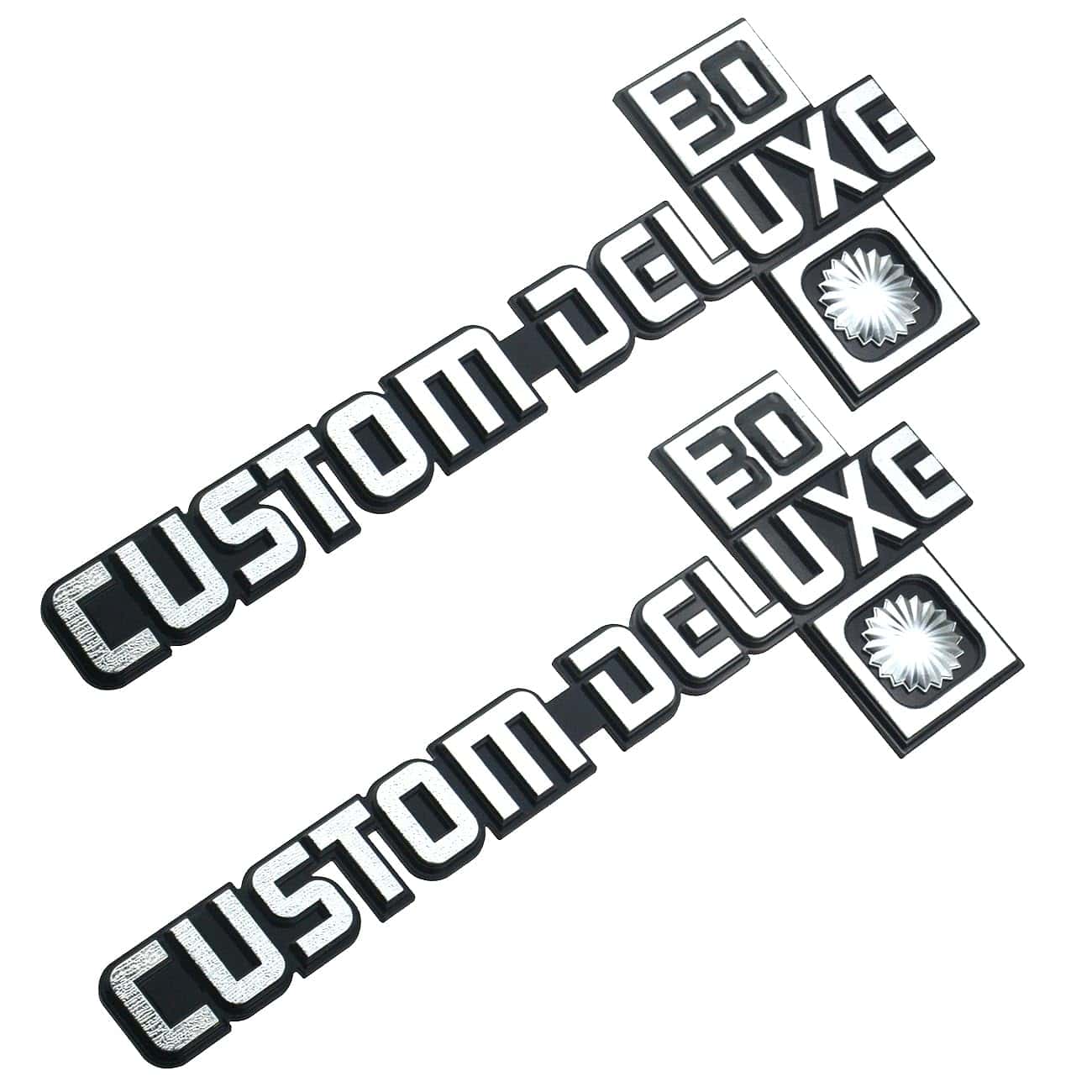 Emblema de lujo personalizado 30 de 2 piezas para reemplazo