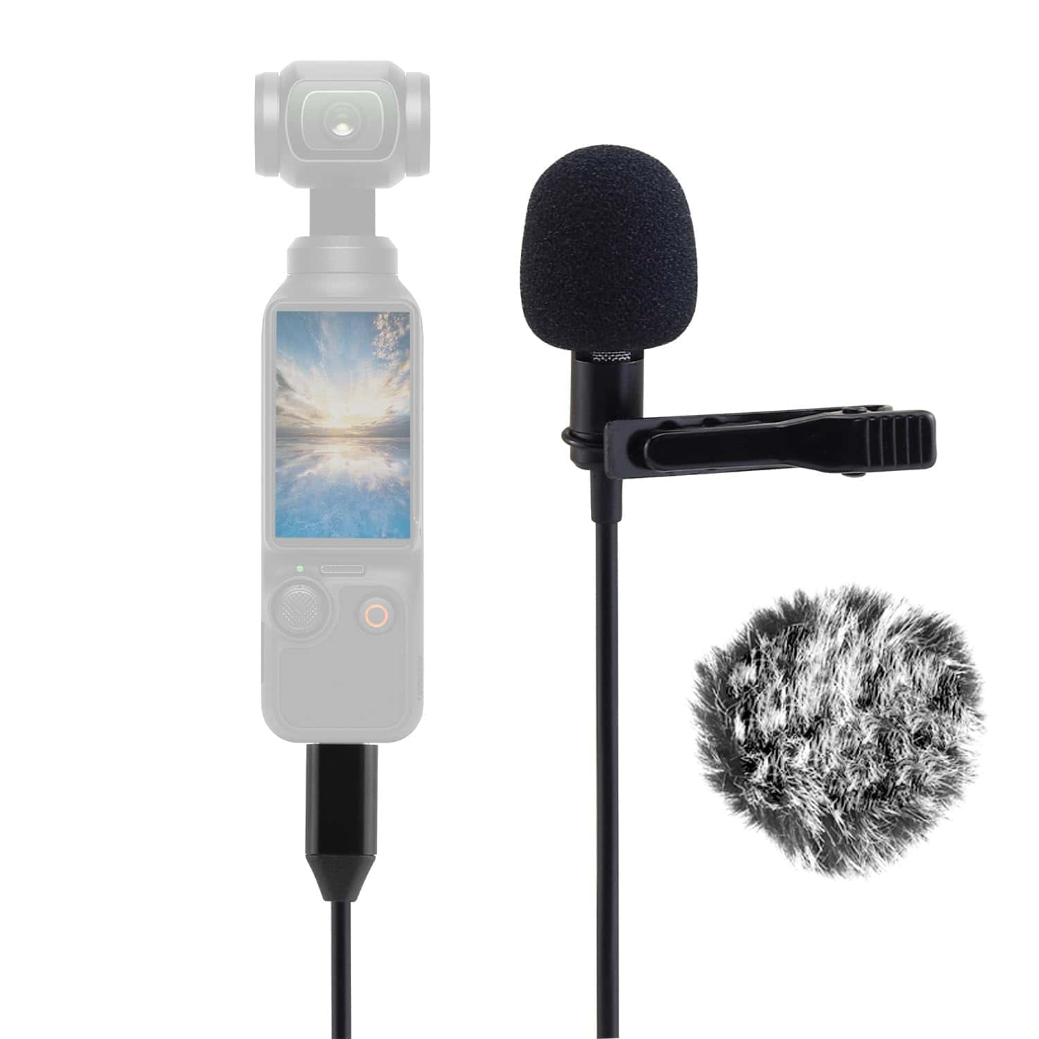 Micrófono JCMOYUTY para DJI Osmo Pocket 2/3, Micrófono de
