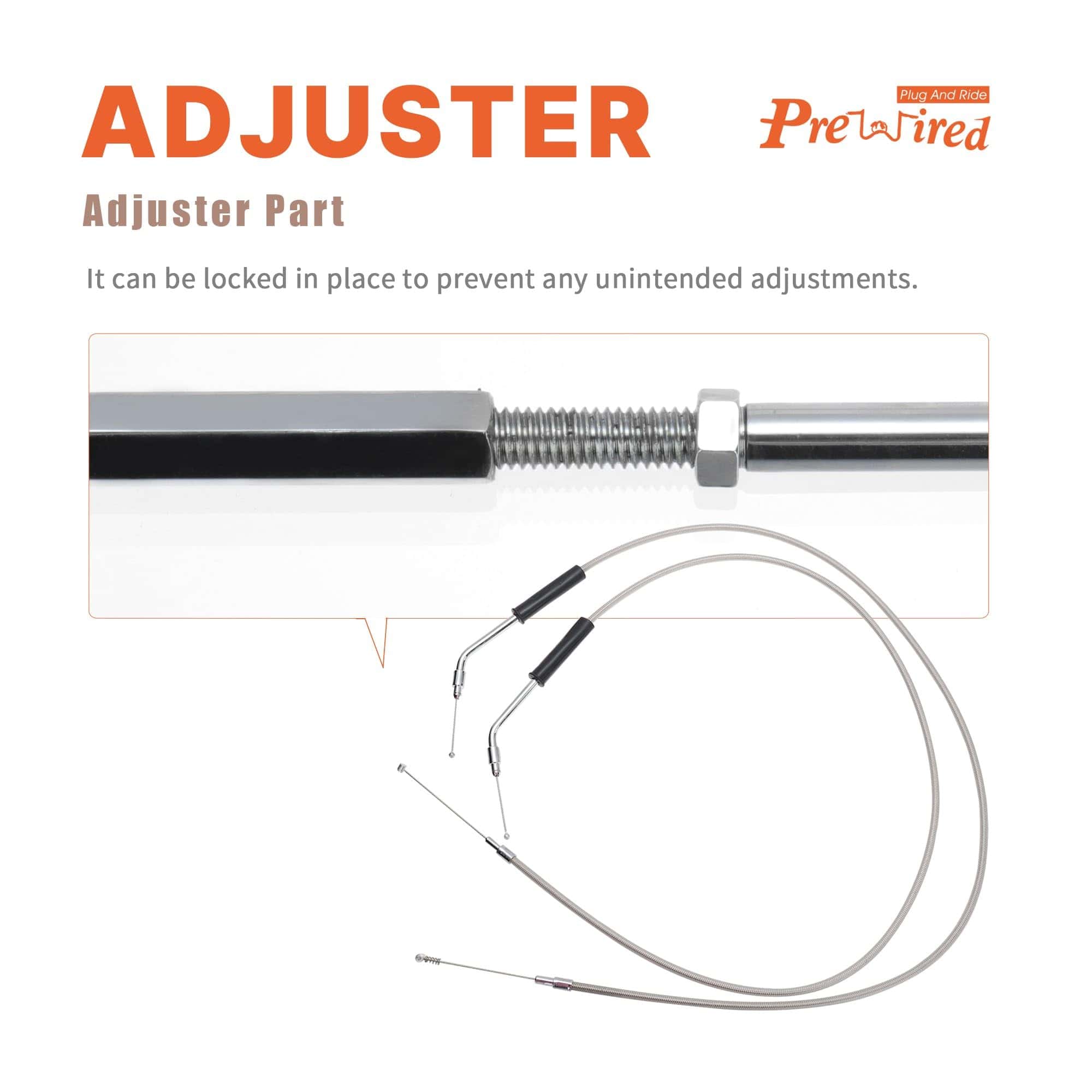 Kit de Extensión de Cable del Acelerador y -Plata - Imagen 4