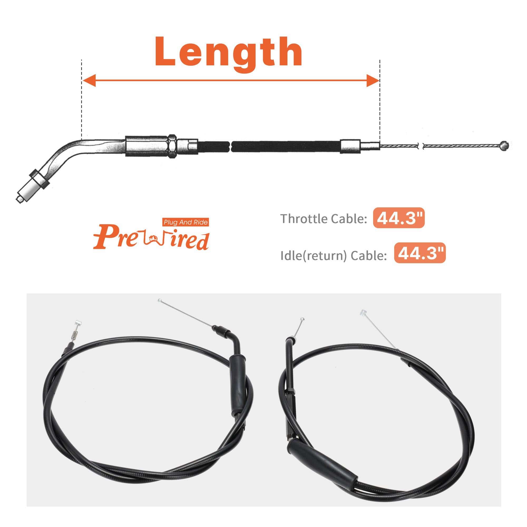 Kit de Extensión de Cable de Acelerador y -Negro - Imagen 3