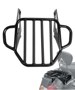 Portaequipajes Extraíble de Dos Plazas en Negro Brillante