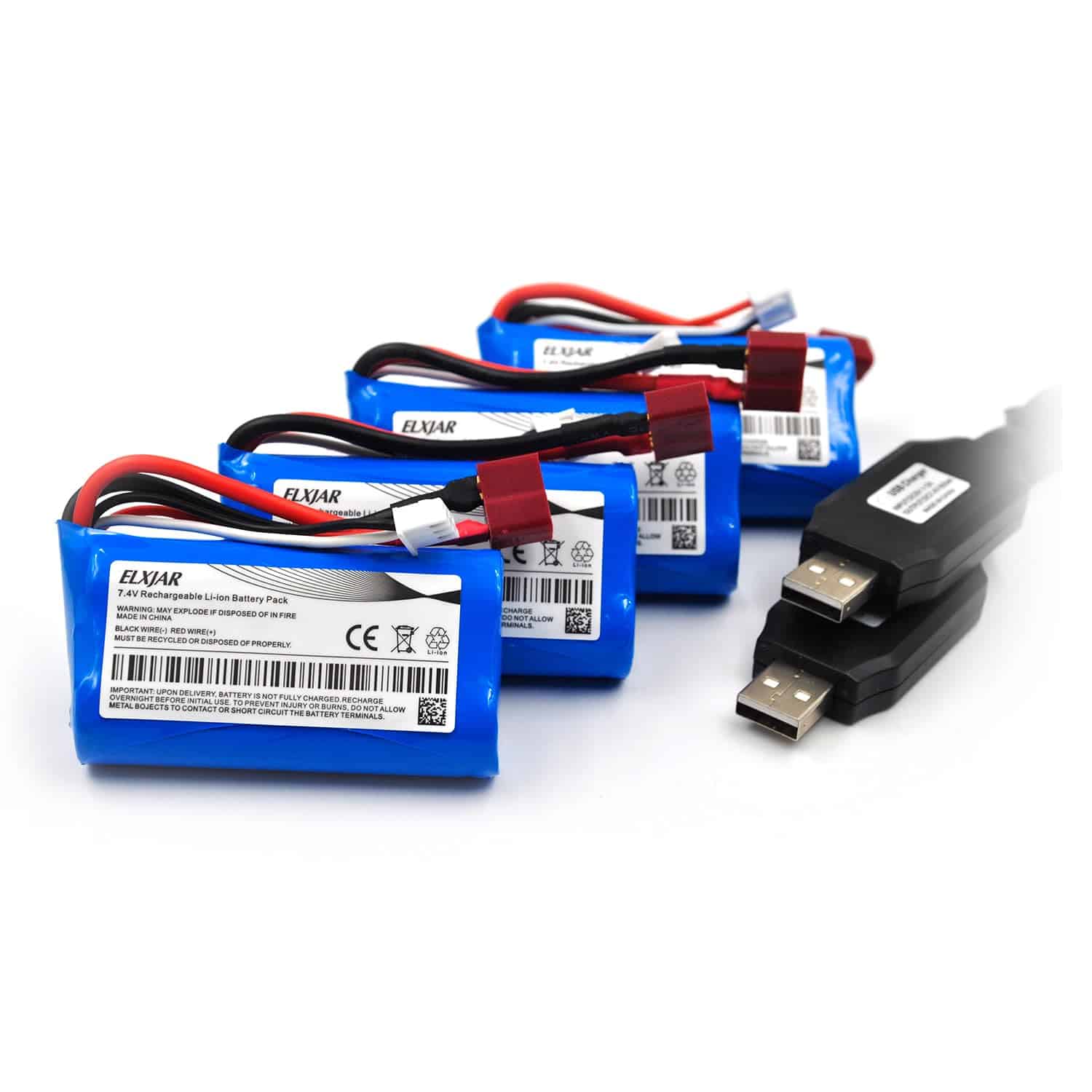 Coonyard (Paquete de 4) Batería de Repuesto de Litio 7.4V