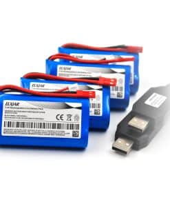 Paquete de 4 baterías de 7.4V 1500mAh de repuesto para