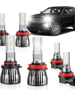 ETOILUMI 6PCS Combo de Bombillas LED Frontales para Jeep