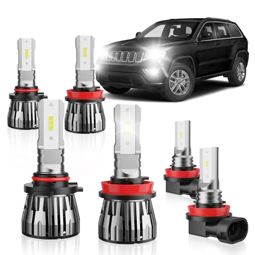 ETOILUMI 6PCS Combo de Bombillas LED Frontales para Jeep