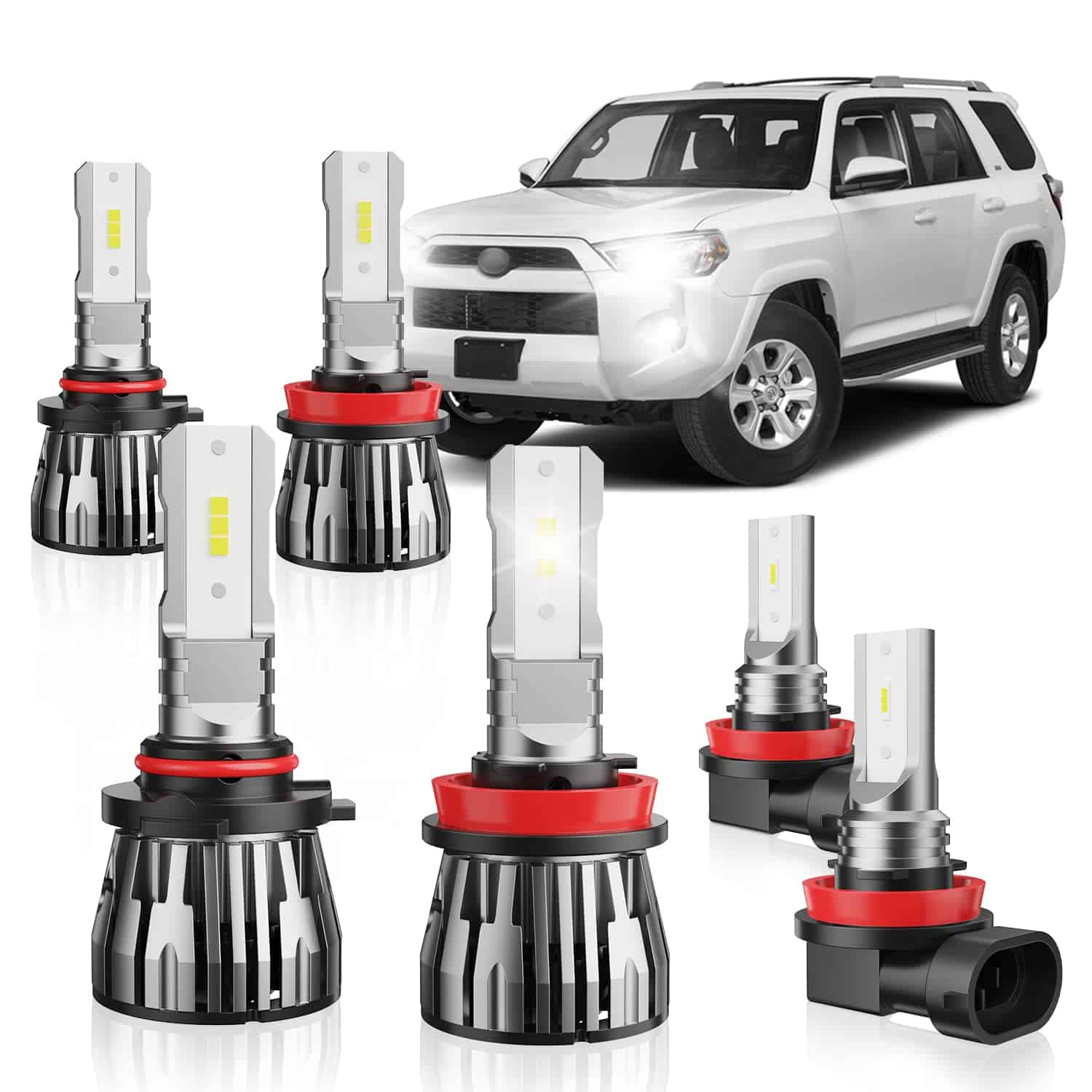 ETOILUMI 6PCS Juego de 4 Bombillas LED Frontales de Niebla