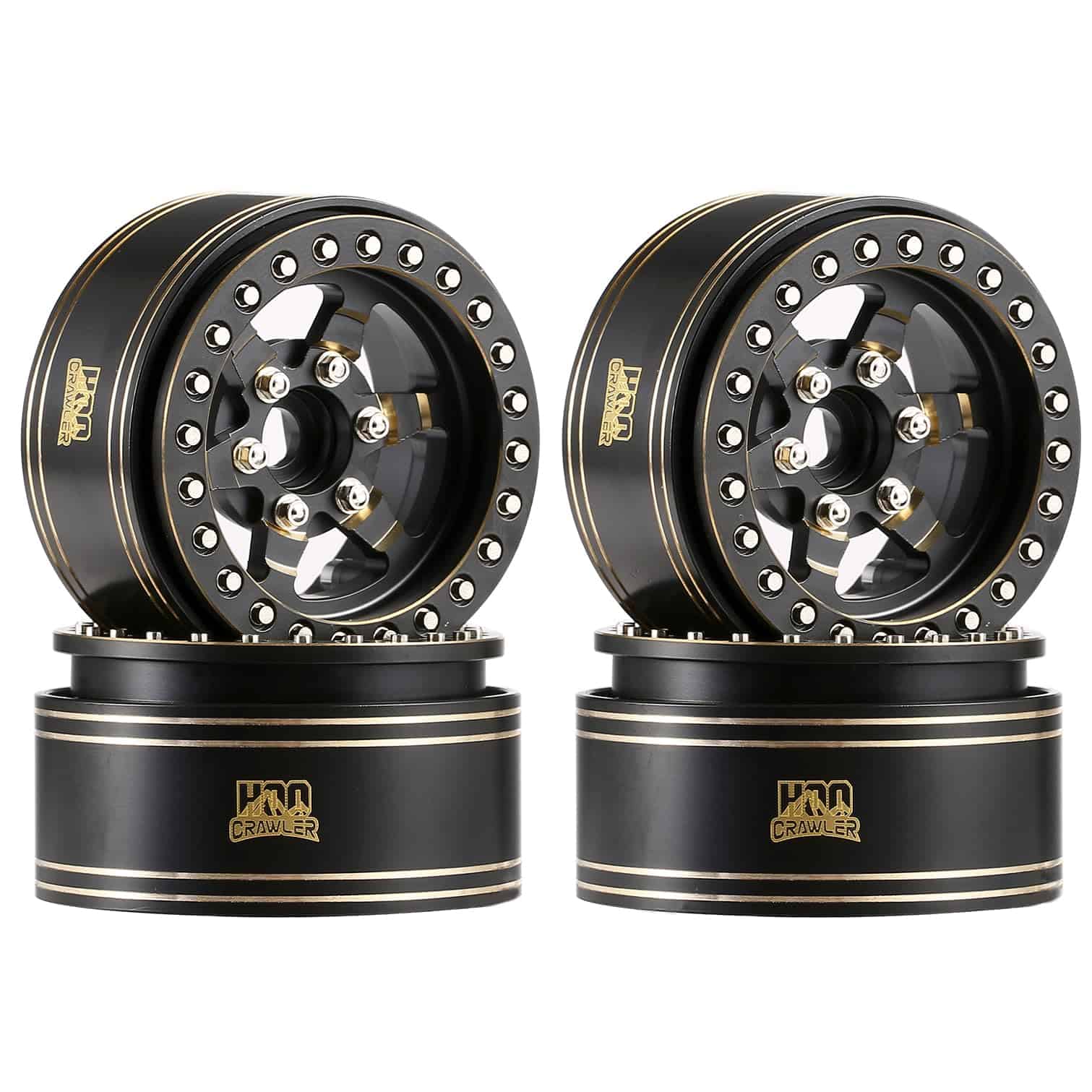 Ruedas Pesadas de Latón HooCrawler de 1.9'' con Hardware de