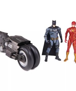 DC Comics The Flash Batcycle with Action Figures - 3pk