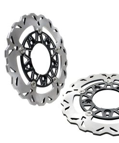 Disco de freno trasero flotante negro POWERJAMES de 7.0 mm