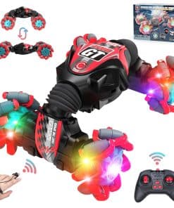 Coche RC con Música y Luz Colorida, Coche de Acrobacias RC