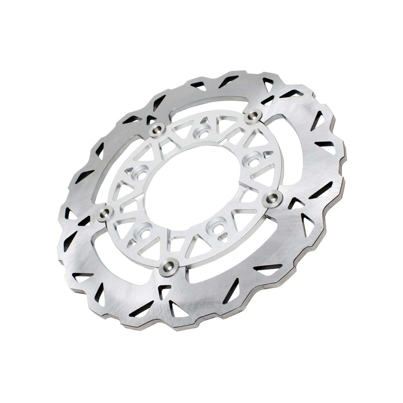 POWERJAMES Disco de Freno Trasero Flotante Negro Plata de - Imagen 4