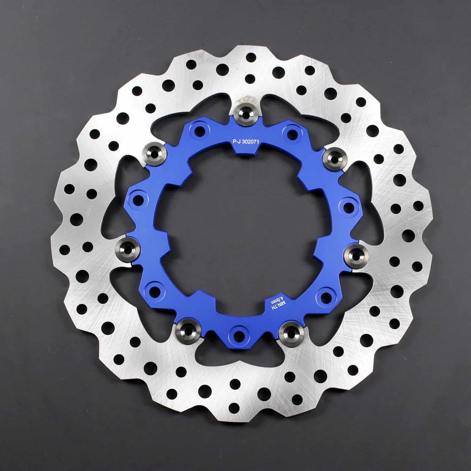 POWER JAMES 11.8" Disco de Freno Delantero Flotante Azul 7