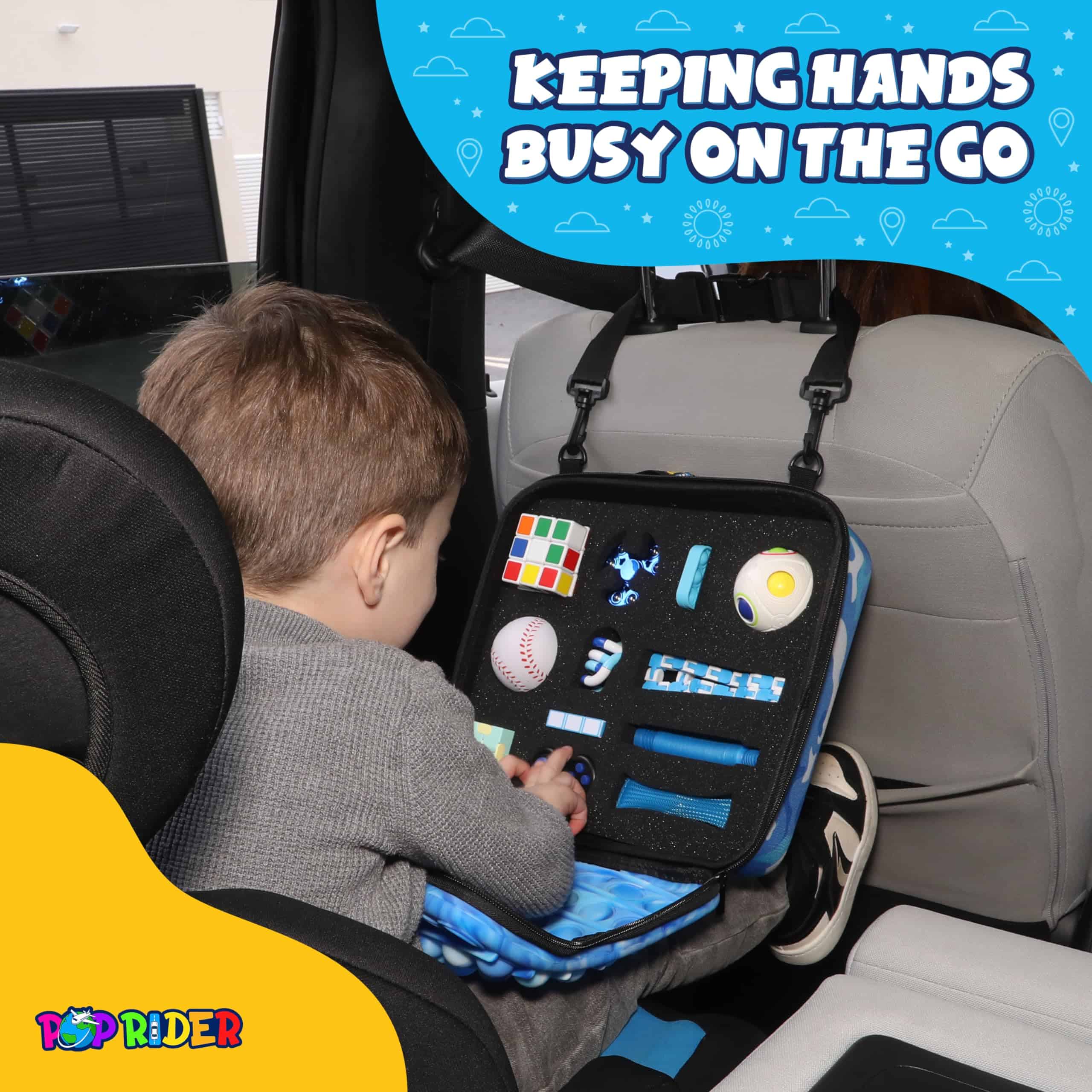 Set de Juguetes Fidget de Viaje POPRIDER con 12 Juguetes - Imagen 3