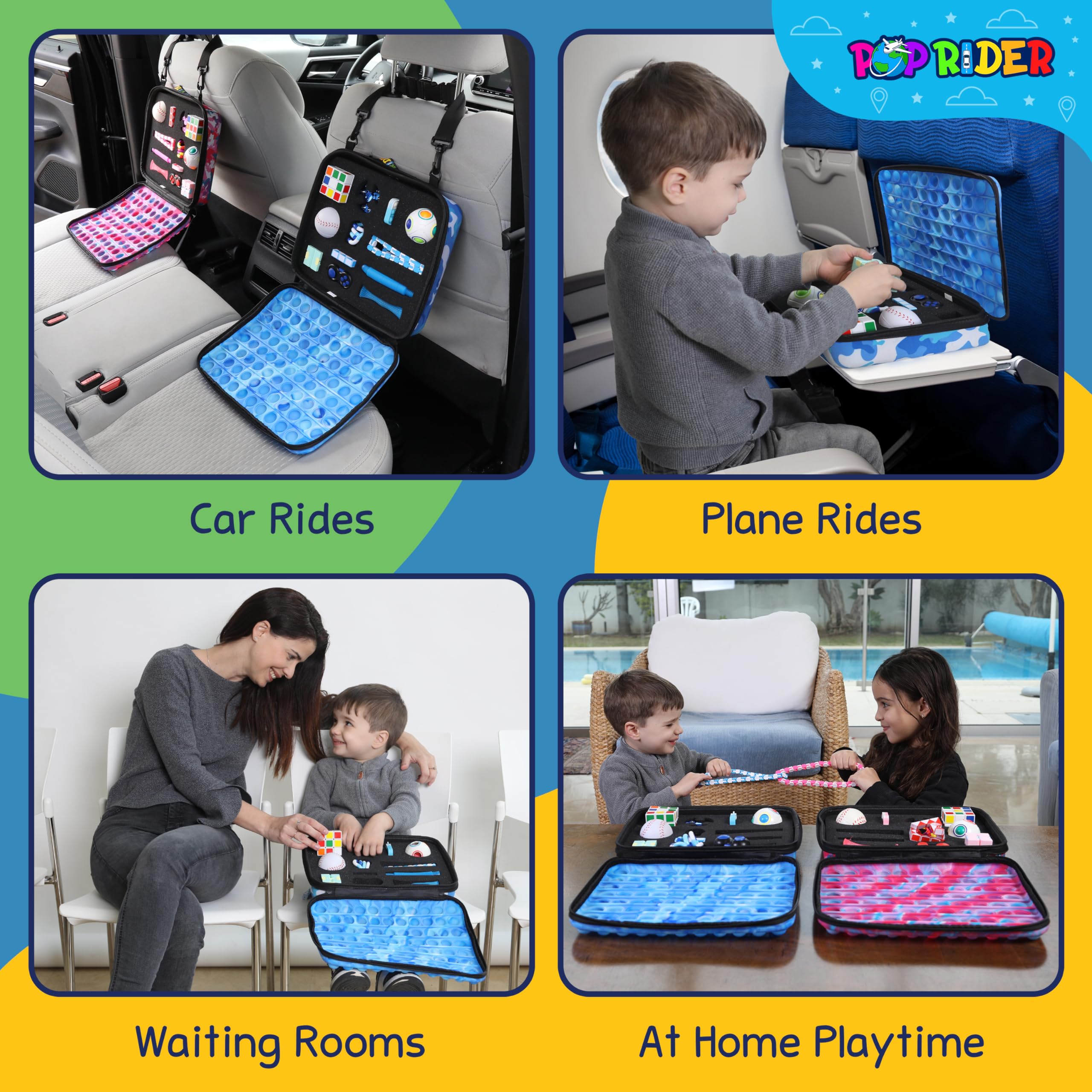 Set de Juguetes Fidget de Viaje POPRIDER con 12 Juguetes - Imagen 4