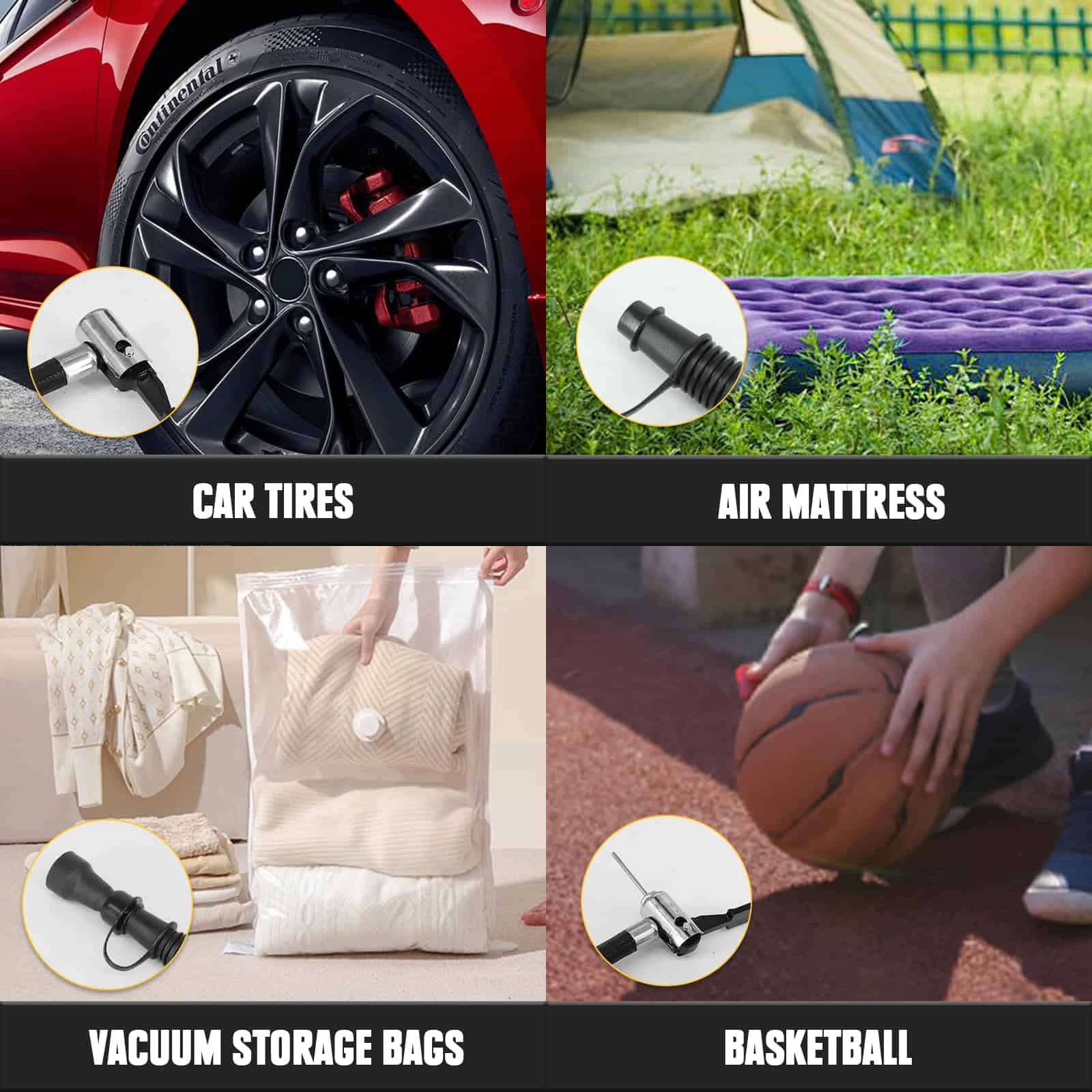 Inflador de neumáticos Mellif para batería Makita 18V (sin - Imagen 9