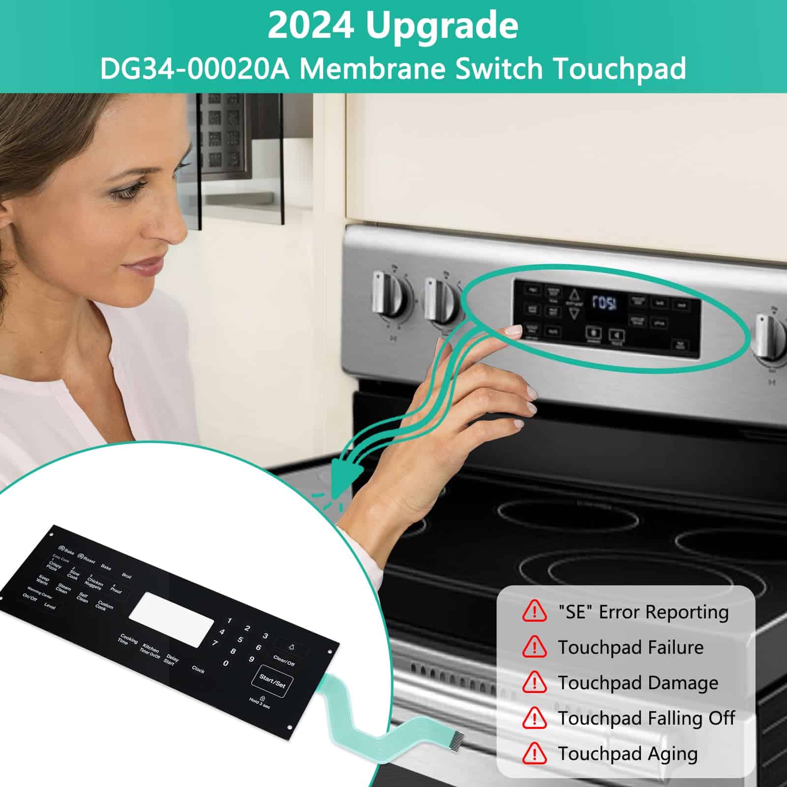 2024 Upgrade DG34-00020A Membrana táctil Panel táctil - Imagen 5