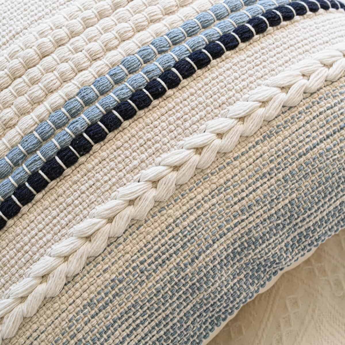 Funda de almohada decorativa bohemia BlissBlush Coastal - Imagen 6