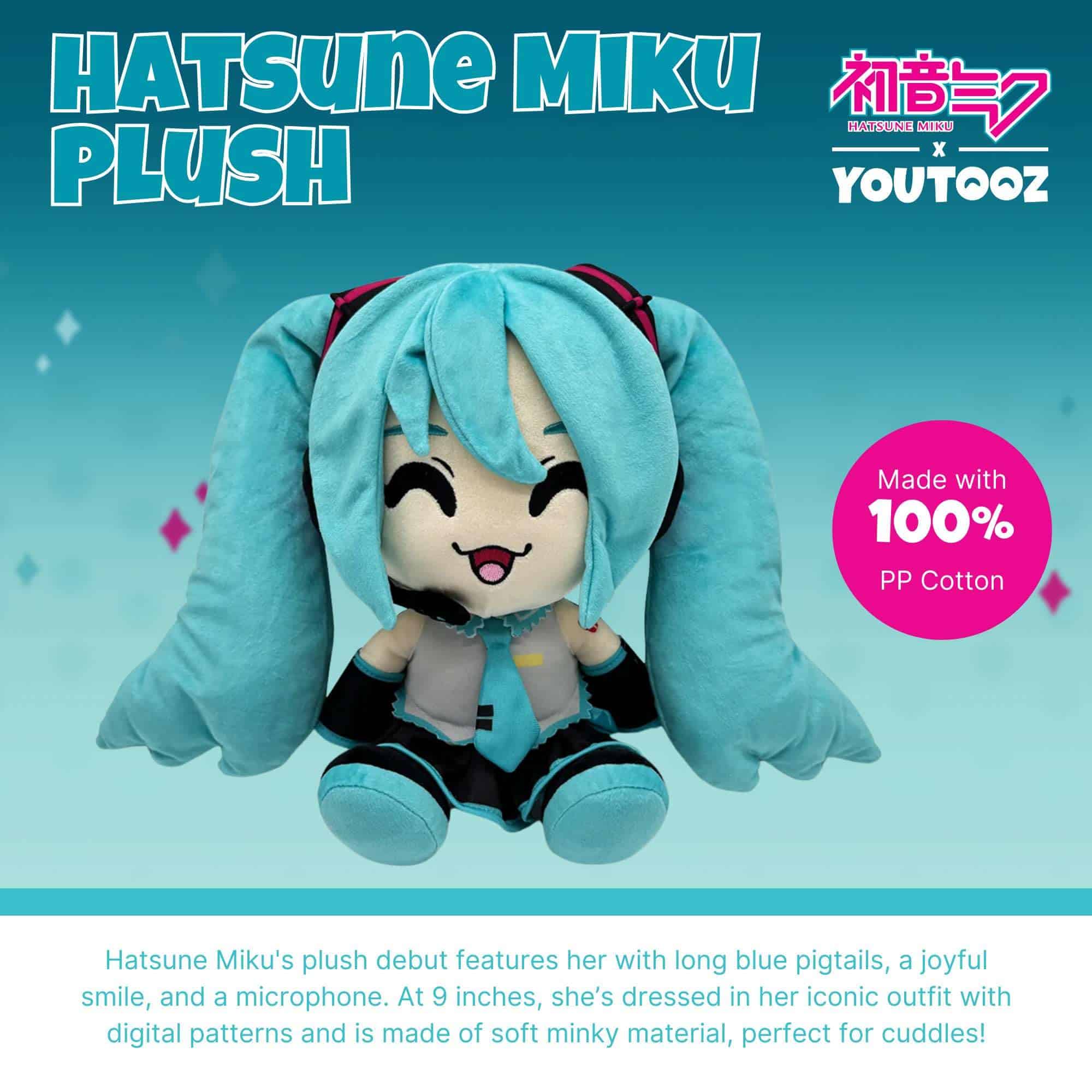 YouTooz Hatsune Miku 9" Peluche, Miku Peluche, - Imagen 6