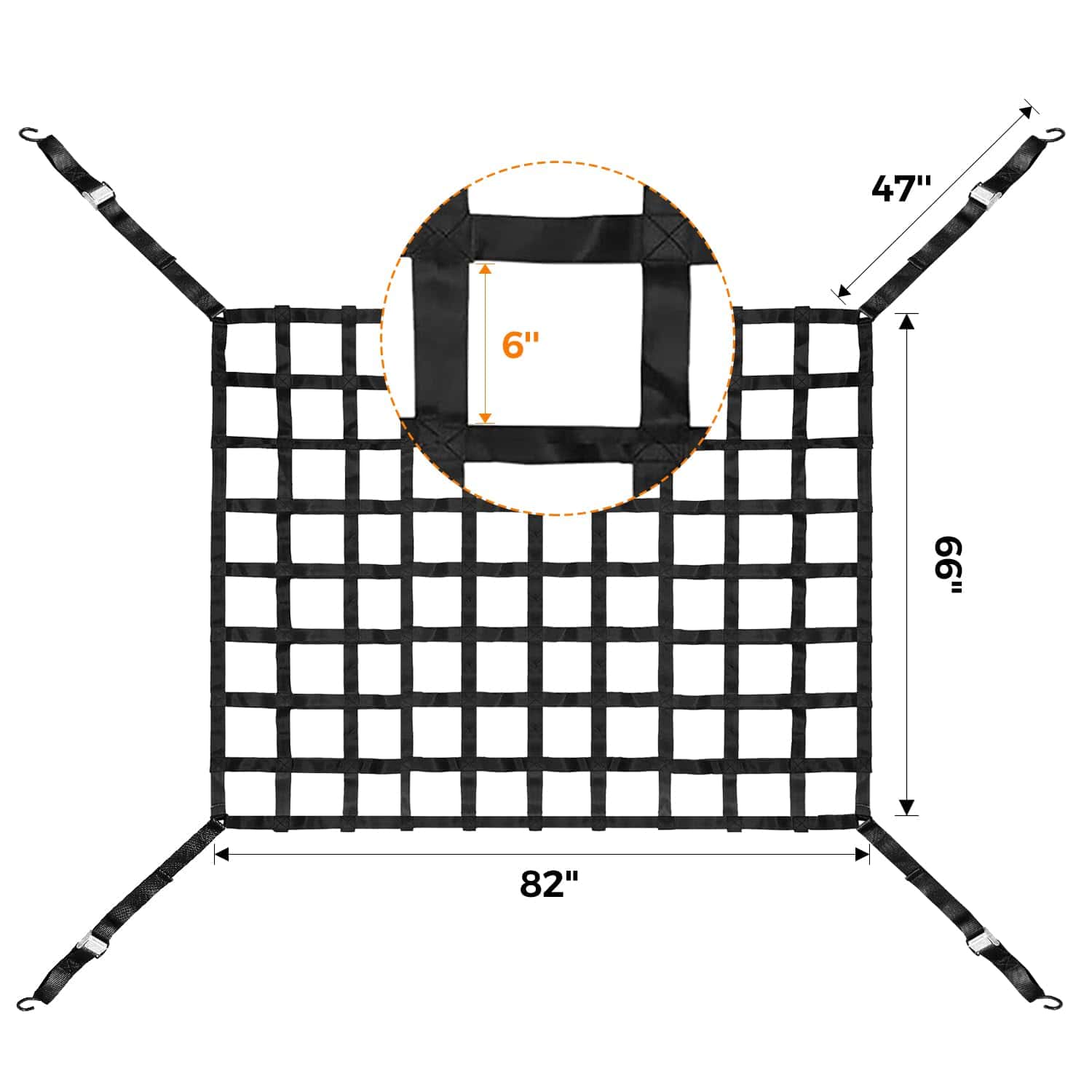 Red de carga Autofonder para camioneta pickup ajustable de - Imagen 3