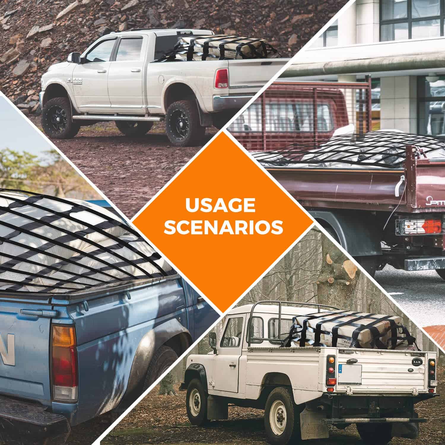 Red de carga Autofonder para camioneta pickup ajustable de - Imagen 9