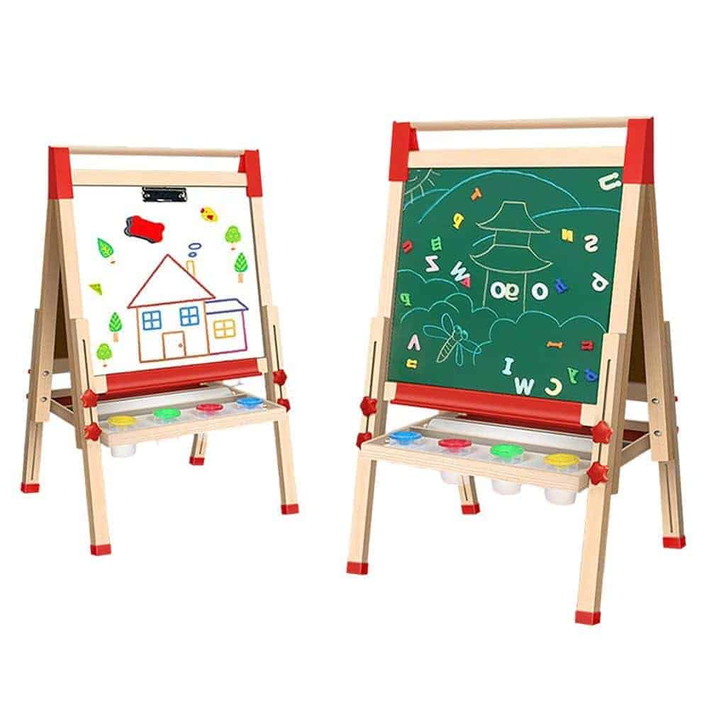 Caballete de Arte de Madera Galadim para Niños -Verde