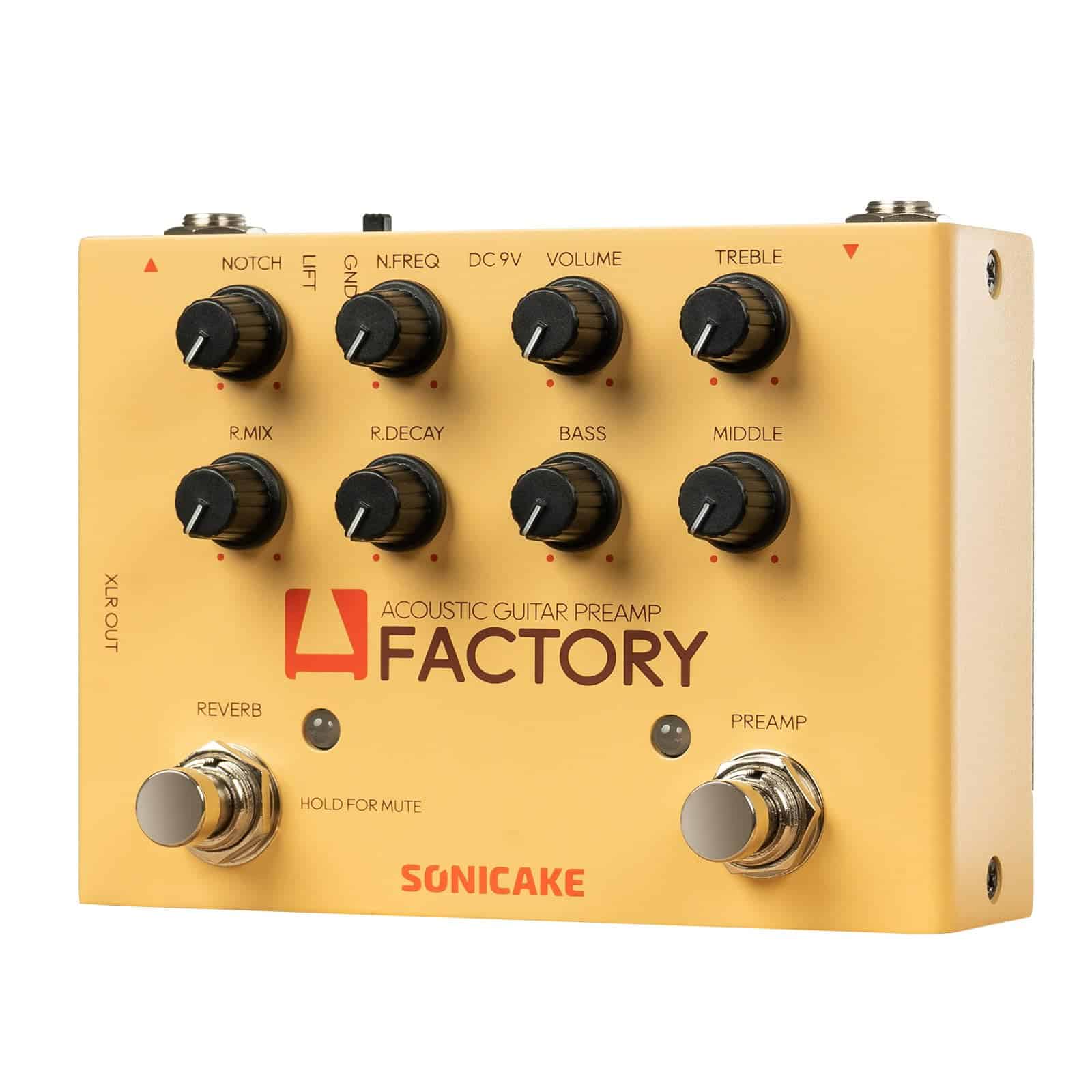 Pedal de Efectos para Guitarra Acústica SONICAKE con Preamp