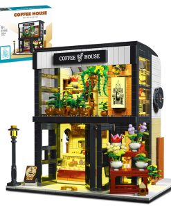 Set de Construcción City Coffee House EREBJENH con Luz LED,