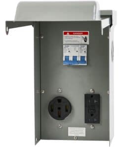 Panel de toma de corriente temporario TOCRETOARE, toma de