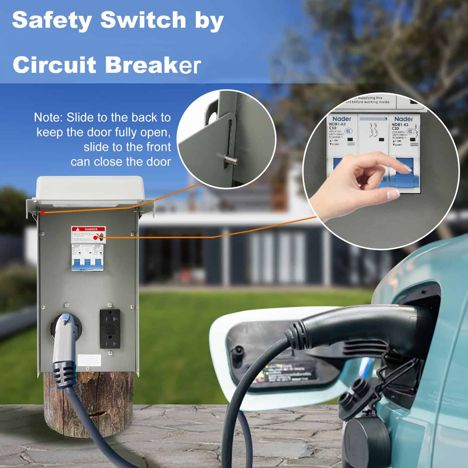 Panel de toma de corriente temporario TOCRETOARE, toma de - Imagen 5