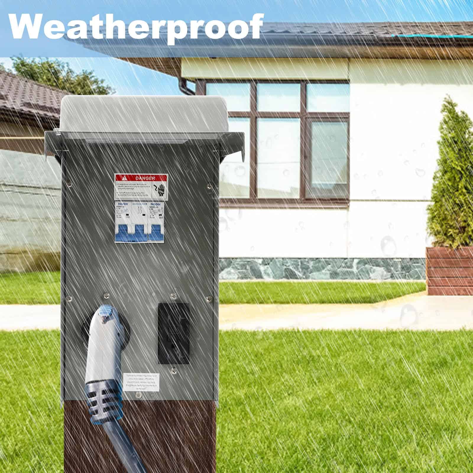 Panel de toma de corriente temporario TOCRETOARE, toma de - Imagen 4