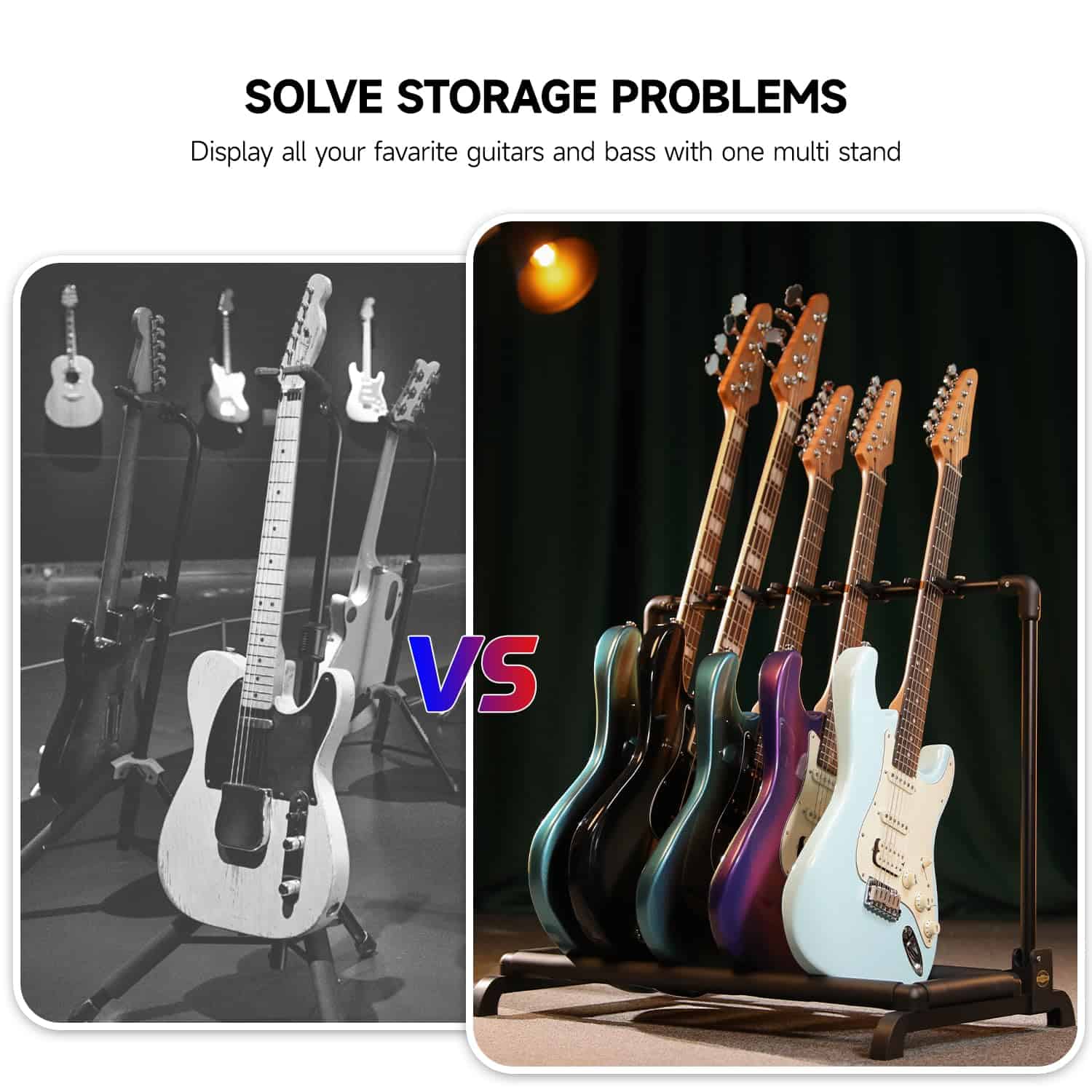 Soporte para Guitarra Multiherramienta Plegable de - Imagen 8