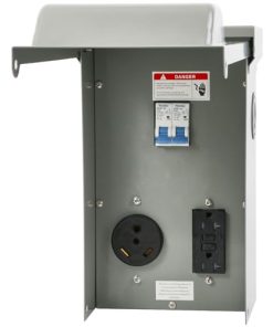 Panel de toma de corriente temporal TOCRETOARE,