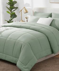 Juego de Cama Completo CozyLux Sage Green para Cama Tamaño