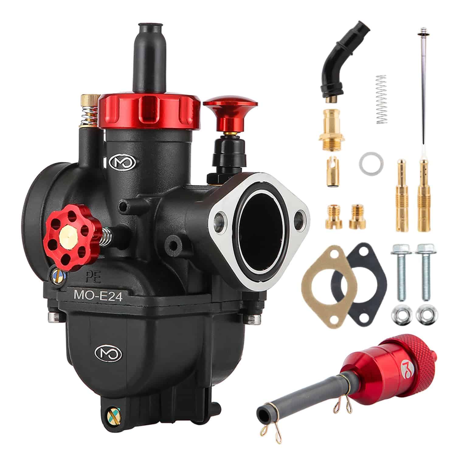 Carburador PE24 24mm con jets de carburador para motor