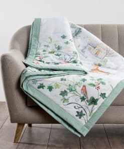 Maison d' Hermine Manta de Algodón Snowy World para Sofá