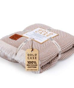 Manta para Sofá con Estuche de Oro - Mantas y Cobijas de