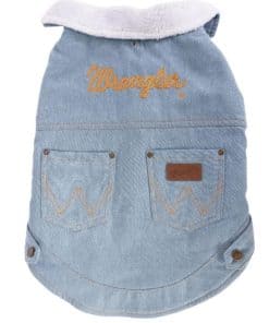 Chamarra para Perro Wrangler de Mezclilla Lavado Claro con