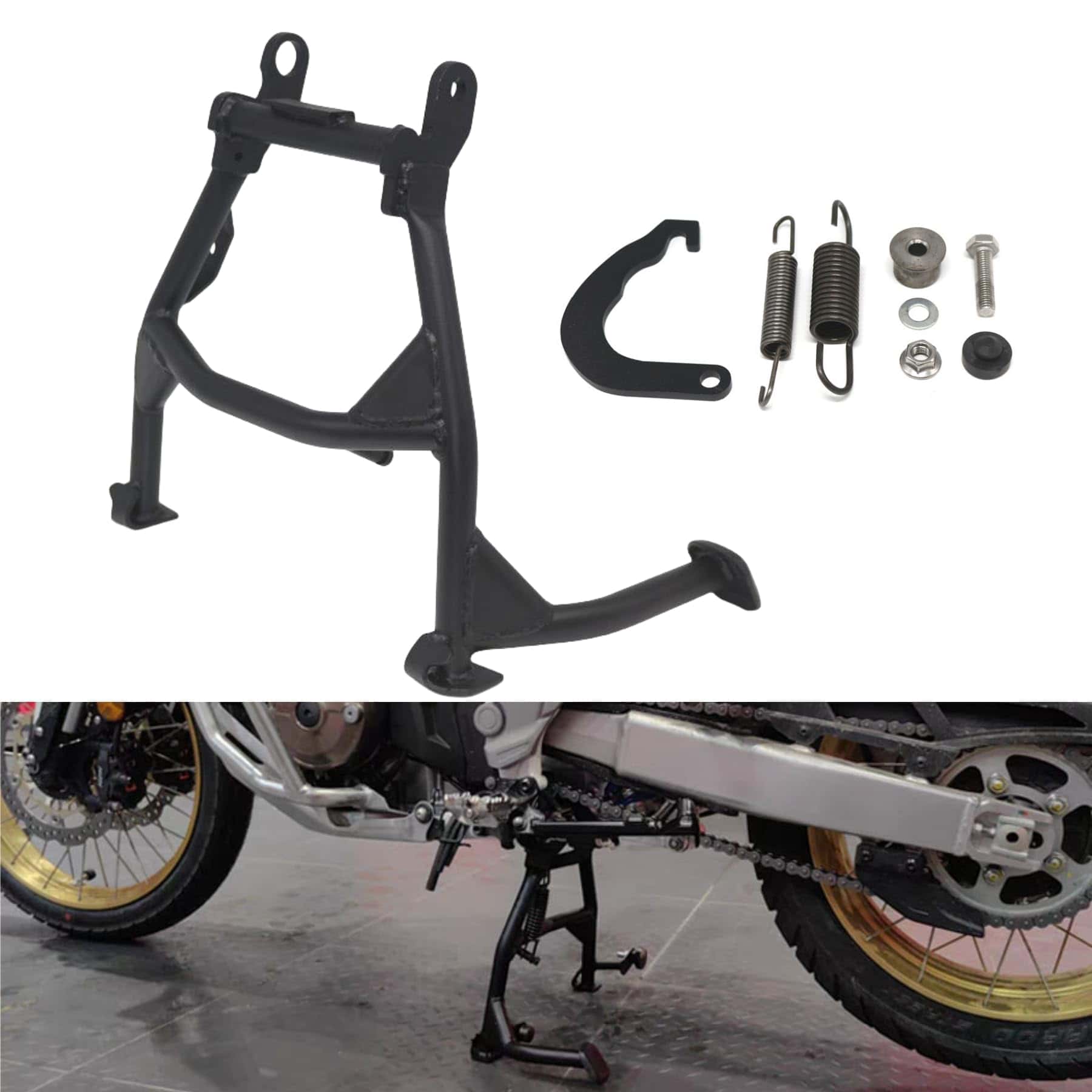 Soporte de pie central para motocicleta, soporte de