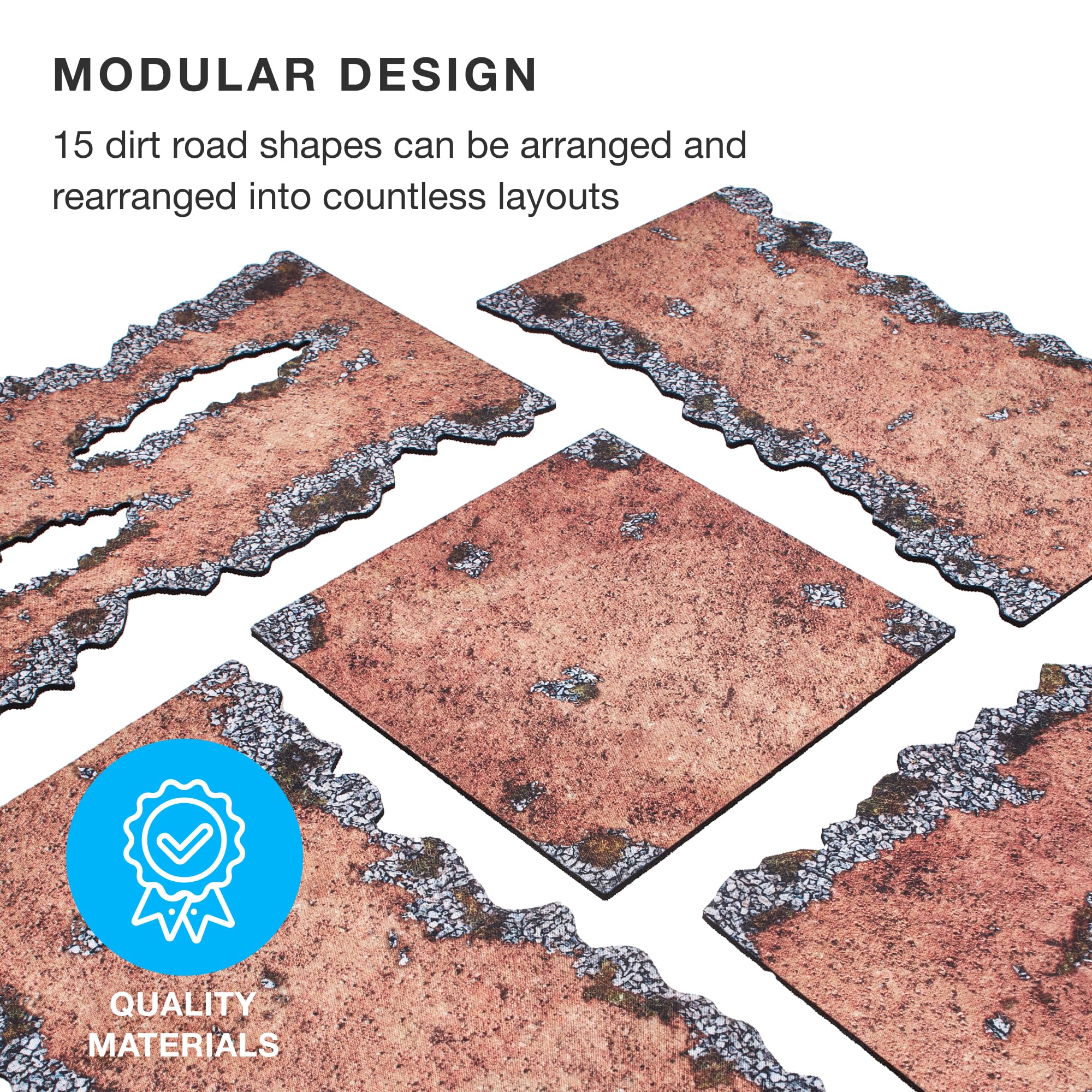 Escenarios de Wargaming de Neopreno Stratagem Dirt Paths - - Imagen 6