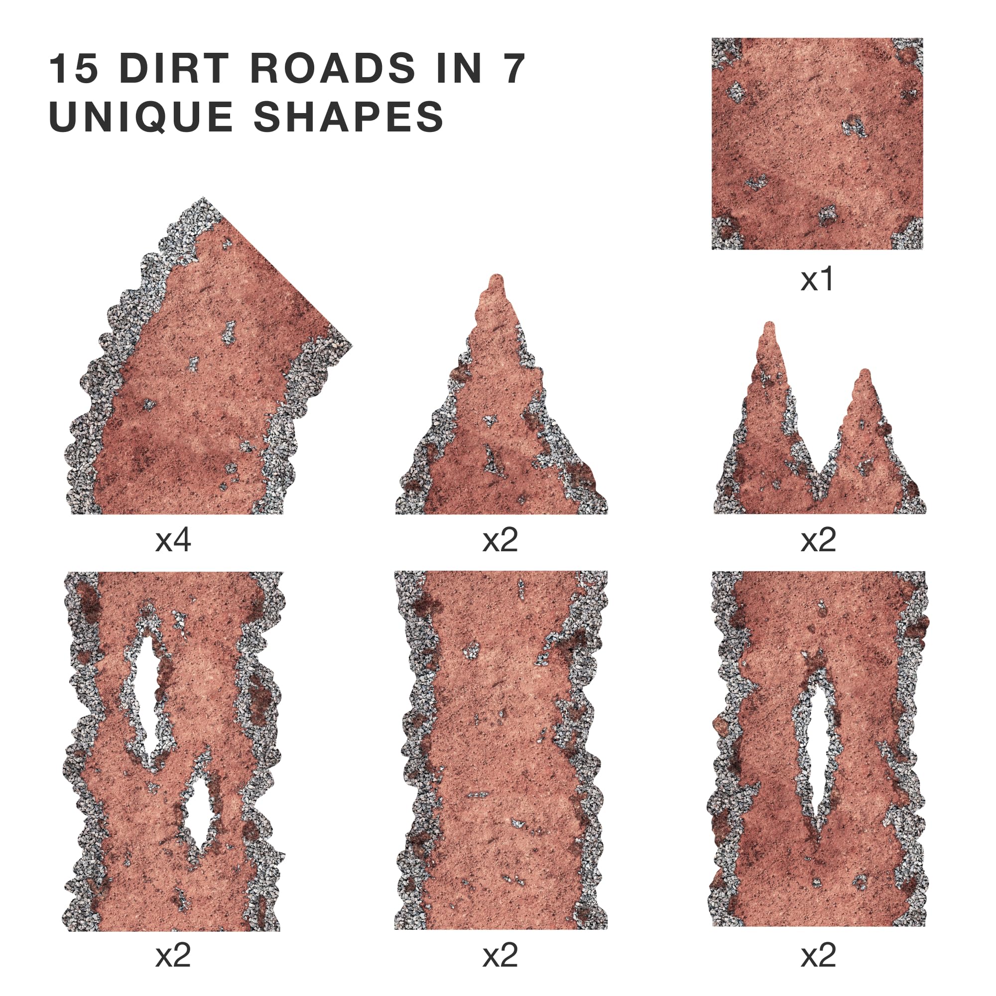 Escenarios de Wargaming de Neopreno Stratagem Dirt Paths - - Imagen 7