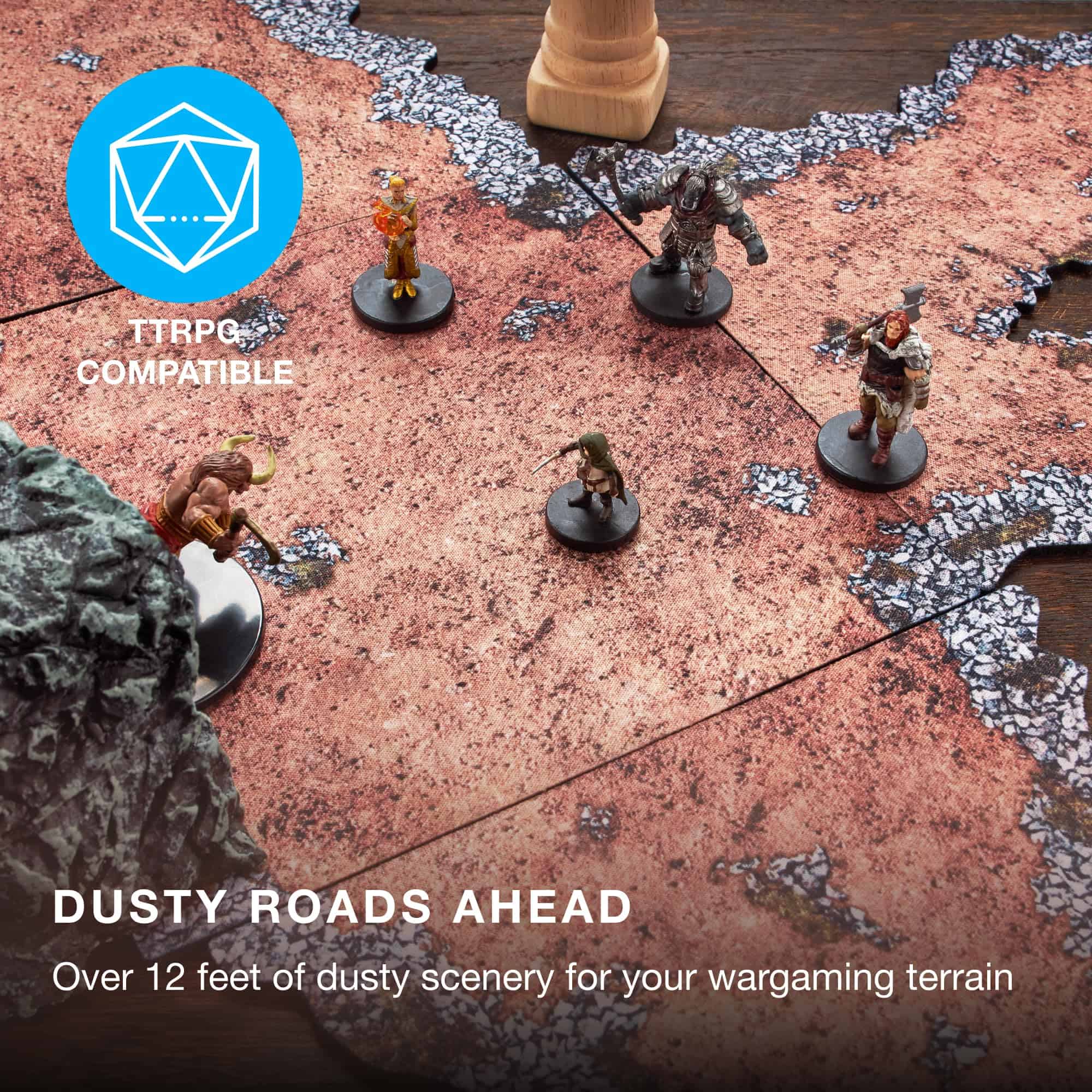 Escenarios de Wargaming de Neopreno Stratagem Dirt Paths - - Imagen 3