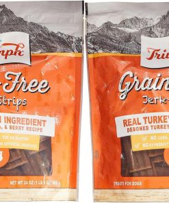 Triumph Dog Turkey, Pea, & Berry Grain Free Jerky, 24-Onzas